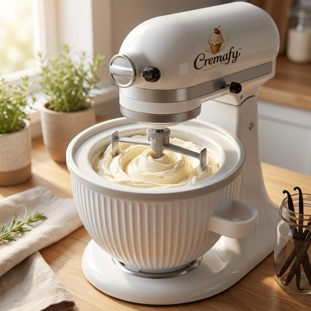 Cremafy™ Ice Cream Maker Attachment w/ Ice Cream Scoop