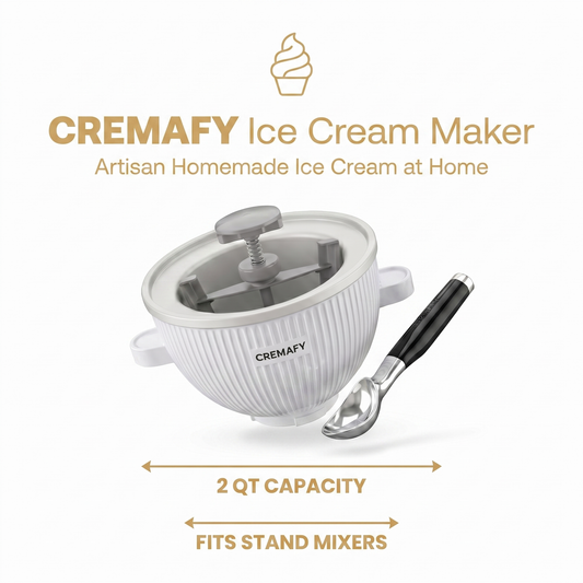 Cremafy™ Ice Cream Maker Attachment w/ Ice Cream Scoop